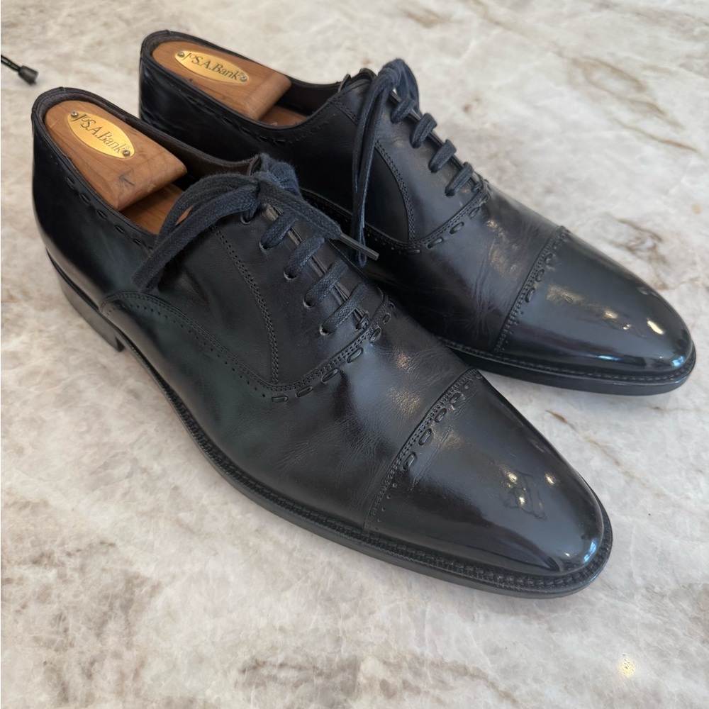 MEZLAN Black captoe oxfords - Picture 2 of 5